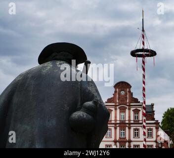 Jakob Spilger sur le chemin de Santiago de Compostella, Speyer Banque D'Images