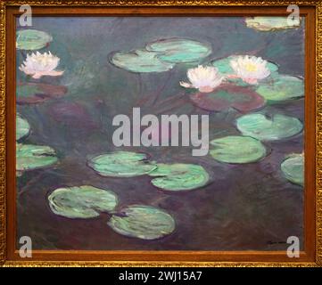 Nénuphars roses.(1897-1899) de Claude Monet (1840-1926).France.Français Banque D'Images