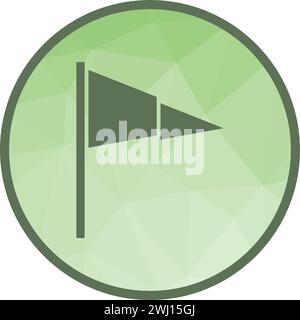 Image vectorielle d'icône de fanion. Illustration de Vecteur