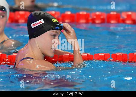 Doha, Qat. 12 février 2024. Maaike de Waard de Nederland en action lors des Championnats du monde de natation Doha 2024 - sport- natation -Doha (Qatar) 12 février 2024 (photo de Gian Mattia D'Alberto/LaPresse) crédit : LaPresse/Alamy Live News Banque D'Images