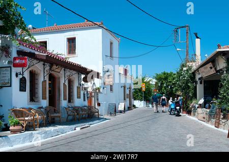 Hersonissos village, Crète, Grèce Banque D'Images