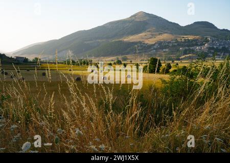 Paysage de montagne à Roccaraso, province de L'Aquila, Abruzzes, Italie, en été Banque D'Images