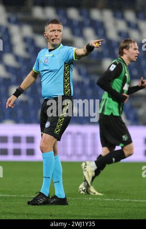 10 février 2024 Reggio Emilia -Italie - Sassuolo vs Torino- BKT Football Championship 2023/2024 - Mapei Stadium - dans l'image : arbitre orsato Banque D'Images