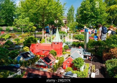 Billund, Danemark - 16 juin 2023 : Parc d'attractions de Legoland au Danemark. Banque D'Images