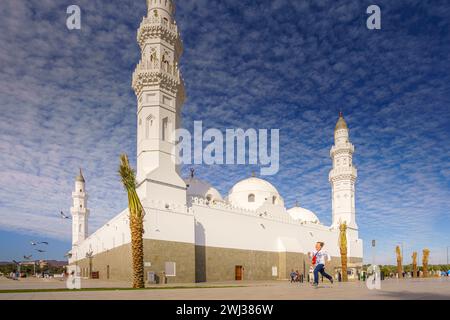 Al-Madinah al-Munawwarah, Arabie Saoudite - 09 mars 2023, vue panoramique mosquée Al-Quba, Médine, Arabie Saoudite Banque D'Images