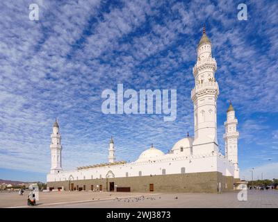 Al-Madinah al-Munawwarah, Arabie Saoudite - 09 mars 2023, vue panoramique mosquée Al-Quba, Médine, Arabie Saoudite Banque D'Images