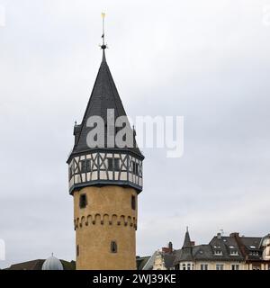 Bockenheimer Warte, Wartturm du XVe siècle, Francfort-sur-le-main, Hesse, Allemagne, Europe Banque D'Images