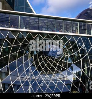 Façade extérieure du centre commercial Galerie My Zeil, Francfort-sur-le-main, Hesse, Allemagne, Europe Banque D'Images