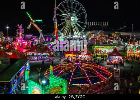 Une foire annuelle de l'État a lieu au Fairgrounds Phoenix, Arizona Banque D'Images