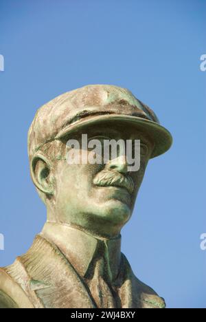 Buste d'Orville Wright au mémorial national des frères Wright - Outer Banks - Kill Devil Hills, Caroline du Nord Banque D'Images