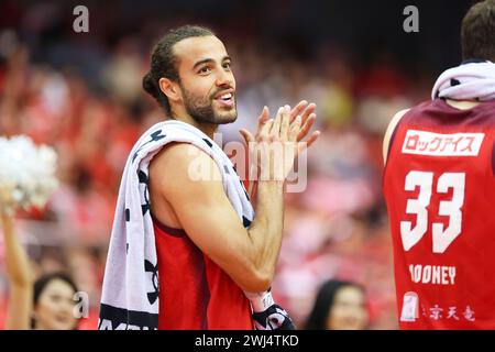 Funabashi Arena, Chiba, Japon. 2 février 2024. Xavier Cooks (jets), 2 FÉVRIER 2024 - Basketball : match de B.LEAGUE B1 2023-24 entre Chiba jets 89-79 Yokohama B-Corsair à Funabashi Arena, Chiba, Japon. Crédit : AFLO SPORT/Alamy Live News Banque D'Images