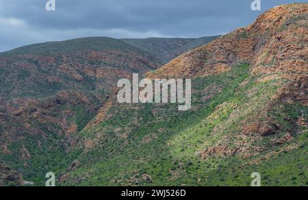 Cango Caves Mountain Range près d'Oudtshoorn Afrique du Sud Banque D'Images