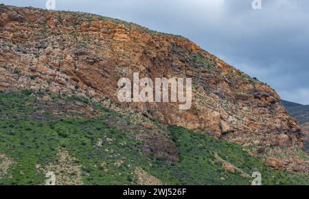 Cango Caves Mountain Range près d'Oudtshoorn Afrique du Sud Banque D'Images