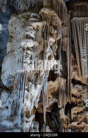 Résumé Cango Caves est un système de grottes près d'Oudtshoorn en Afrique du Sud Banque D'Images