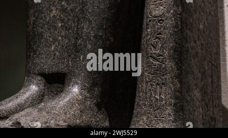 L'ancienne pièce égyptienne exposée au Neues Museum Berlin Banque D'Images