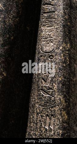 L'ancienne pièce égyptienne exposée au Neues Museum Berlin Banque D'Images