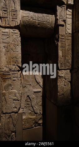 L'ancienne pièce égyptienne exposée au Neues Museum Berlin Banque D'Images