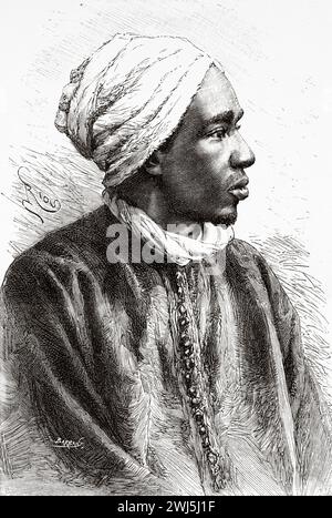 Nassikha Mahdi, Guinée. Afrique. Deux campagnes au Soudan français, 1886-1888 par Joseph Simon Gallieni (1849 - 1916) le Tour du monde 1890 Banque D'Images