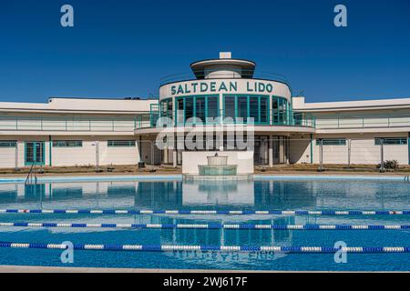 Saltdean Lido< Saltdean, East Susex UK Banque D'Images