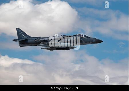 Les Marines américains soutiennent Green Flag 24-04 à la base aérienne de Nellis, Nevada, 17 janvier 2024. Photo de William Lewis Banque D'Images