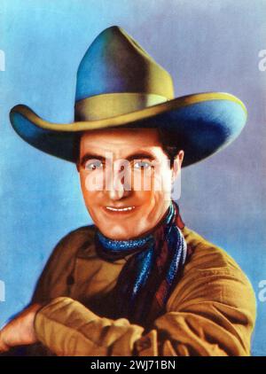 Tom Mix (Dixie Cup, années 1930). Dixie Cup photo Premium Banque D'Images