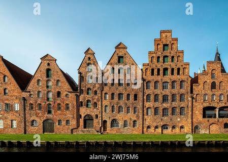 Salzspeicher dans la vieille ville de la ville hanséatique de Lübeck en Allemagne Banque D'Images