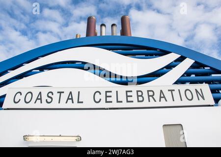 Ferry de Coastal Celebration BC à Duke point à Nanaimo, Colombie-Britannique, Canada Banque D'Images
