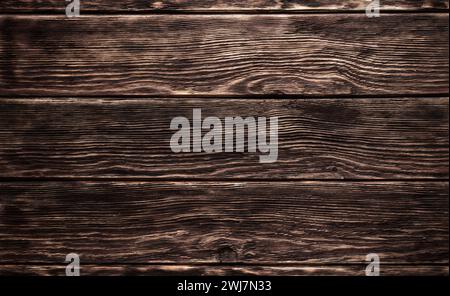 Planches en bois brun. Texture du bois. Banque D'Images