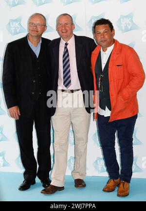 Robert Lewellyn, Chris Barrie, Craig Charles de Red Dwarf on Dave arrivent à l'événement UKTC Live au BFI Southbank. Banque D'Images