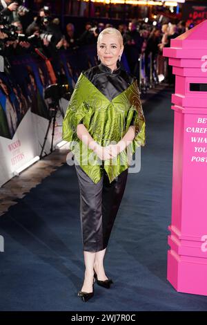 Olivia Colman assiste à la première européenne de Wicked Little Letters à Odeon luxe, Leicester Square, dans le centre de Londres. Date de la photo : mardi 13 février 2024. Banque D'Images