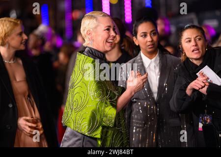 Londres, Royaume-Uni. 13 février 2023. Olivia Colman assiste à la première européenne de Wicked Little Letters à Odeon luxe, Leicester Square, Londres. Le crédit photo devrait se lire comme suit : Matt Crossick/Empics/Alamy Live News Banque D'Images