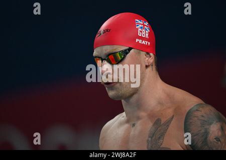 Doha, Qat. 13 février 2024. Lors des Championnats du monde de natation Doha 2024 - sport- natation -Doha (Qatar) 13 février 2024 (photo de Gian Mattia D'Alberto/LaPresse) crédit : LaPresse/Alamy Live News Banque D'Images