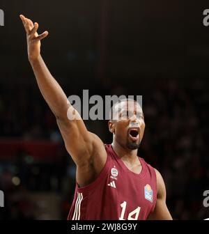 Serge Ibaka #14 von FC Bayern Muenchen FC Bayern Muenchen vs Niners Chemnitz easyCredit BBL Basketball saison 2023/24 21. Spieltag 13.02.2024 BMW Park © diebilderwelt / Alamy Stock Banque D'Images