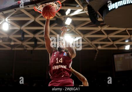 Serge Ibaka #14 von FC Bayern Muenchen FC Bayern Muenchen vs Niners Chemnitz easyCredit BBL Basketball saison 2023/24 21. Spieltag 13.02.2024 BMW Park © diebilderwelt / Alamy Stock Banque D'Images