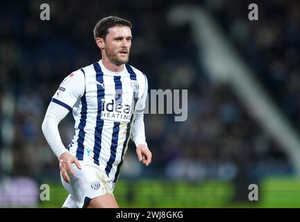 John Swift de West Bromwich Albion lors du Sky Bet Championship match aux Hawthorns, West Bromwich. Date de la photo : mardi 13 février 2024. Banque D'Images