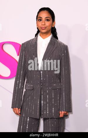 Londres, Royaume-Uni. 13 février 2023. Anjana Vasan assiste à la première européenne de Wicked Little Letters à Odeon luxe, Leicester Square, Londres. Le crédit photo devrait se lire comme suit : Matt Crossick/Empics/Alamy Live News Banque D'Images