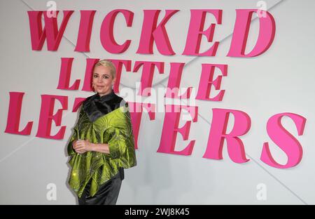 Londres, Royaume-Uni. 13 février 2024. Olivia Colman assiste à la première européenne de « Wicked Little Letters » à l'Odeon luxe Leicester Square à Londres. (Photo de Fred Duval/SOPA images/SIPA USA) crédit : SIPA USA/Alamy Live News Banque D'Images