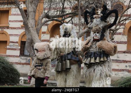 Premier festival de mascarade 'Djamala' à Kyustendil, Bulgarie Banque D'Images