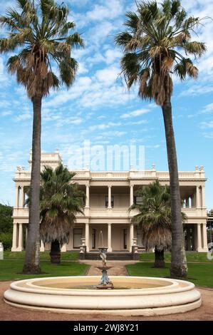 ANZAC Mansion (1874) dans les jardins de Kamenagh sur North Road, Brighton, Melbourne Banque D'Images