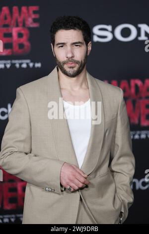 12 janvier 2024, Los Angeles, Californie, États-Unis : LOS ANGELES, CA - 12 février 2024 : Tahar Rahim à la première mondiale de Madame Web au Regency Village Theater (crédit image : © Nina Prommer/ZUMA Press Wire) USAGE ÉDITORIAL SEULEMENT! Non destiné à UN USAGE commercial ! Banque D'Images