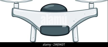 illustration vectorielle de dessin animé quadcopter de drone Illustration de Vecteur
