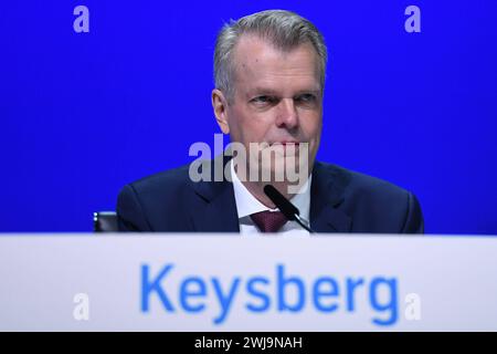 25. Ordentlichen Hauptversammlung der ThyssenKrupp AG am 02.02.2024 im RuhrCongrès à Bochum Dr. Klaus Keysberg Vorstand für Finanzen ThyssenKrupp *** 25e Assemblée générale annuelle de ThyssenKrupp AG le 02 02 2024 au RuhrCongress à Bochum Dr. Klaus Keysberg Directeur financier ThyssenKrupp XRX Banque D'Images