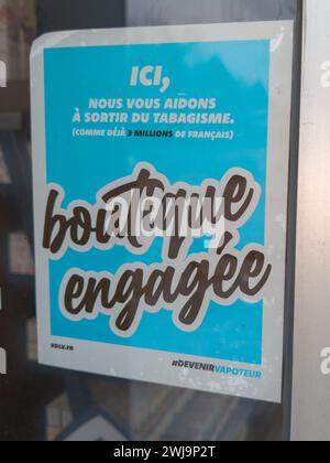 Bordeaux , France - 02 12 2024 : vdlv boutique engagee logo signe et texte de marque fabricant français de nicotine et E-liquides Banque D'Images