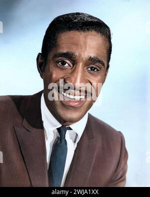 Portrait de Sammy Davis, Jr. - Culver Pictures (1960) photo publicitaire - colorisé Banque D'Images