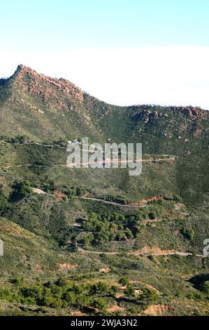 Parc naturel Desierto de Las Palmas. Plana Alta, Castellon, Comunidad Valenciana, Espagne. Banque D'Images