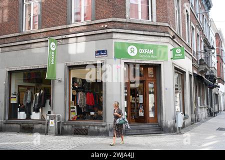 Magasin Oxfam à Liege Banque D'Images