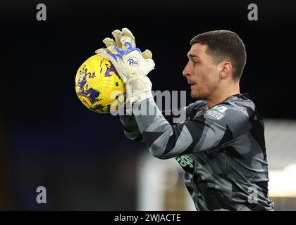 Londres, Royaume-Uni. 12 février 2024. Djordje Petrović de Chelsea se réchauffe avant le match de premier League à Selhurst Park, Londres. Le crédit photo devrait se lire : Paul Terry/Sportimage crédit : Sportimage Ltd/Alamy Live News Banque D'Images