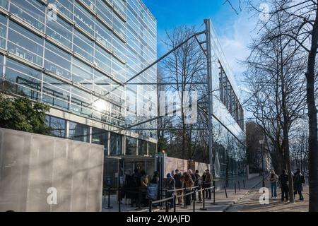 Paris, France, Fondation Cartier pour l'art contemporain boulevard Raspail dans le 14e arrondissement de Paris, éditorial exclusif. Banque D'Images