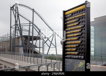 Projet de bâtiments Nürburgring 2009, hippodrome de Nürburgring, Nürburg, Rhénanie-Palatinat, Allemagne, Europe, 2012 Banque D'Images