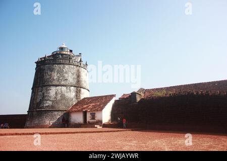 Fort Agoda Goa en Inde, Light House Banque D'Images